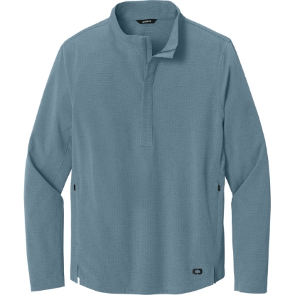 Custom OGIO Aspect 1/2-Zip Pullover Blue Mist