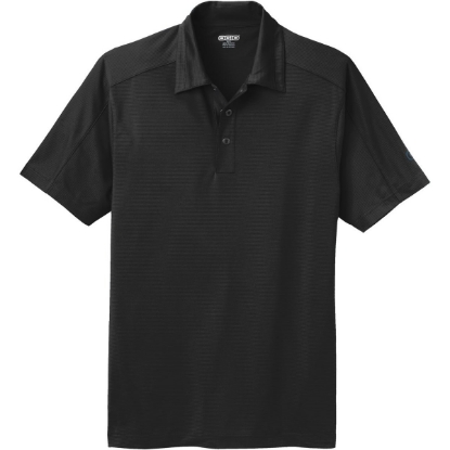 Custom OGIO Linear Polo. Blacktop Black