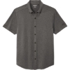 Custom OGIO Gravitate Full-Button Polo. Dark Hthr Grey