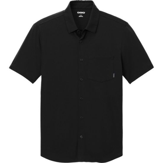 Custom OGIO Extend Short Sleeve Button-Up Blacktop