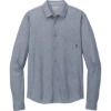 Custom OGIO Extend Long Sleeve Button-Up Deep Blue Heather
