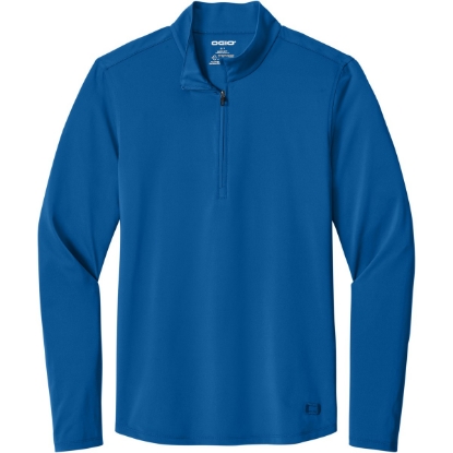 Custom OGIO Regain 1/4-Zip Cobalt Blue