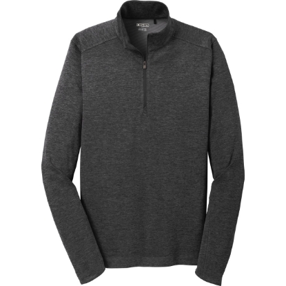 Custom OGIO Pixel 1/4-Zip. Blacktop Black