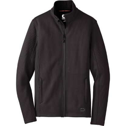 Custom OGIO Grit Fleece Jacket. Blacktop