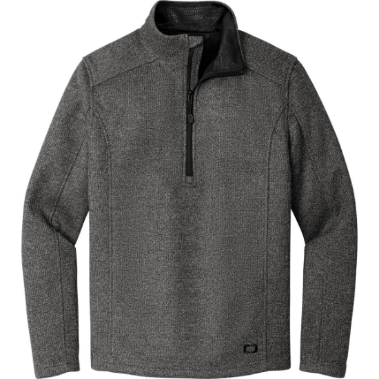 Custom OGIO Grit Fleece 1/2-Zip Diesel Gray Heather