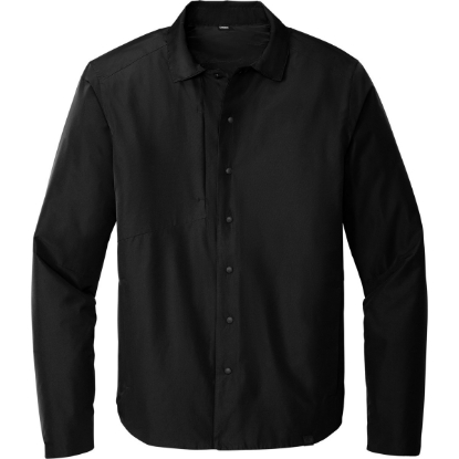 Custom OGIO Reverse Shirt Jacket. Blacktop