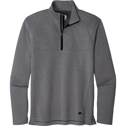 Custom OGIO Transition 1/4-Zip. Blacktop Heather