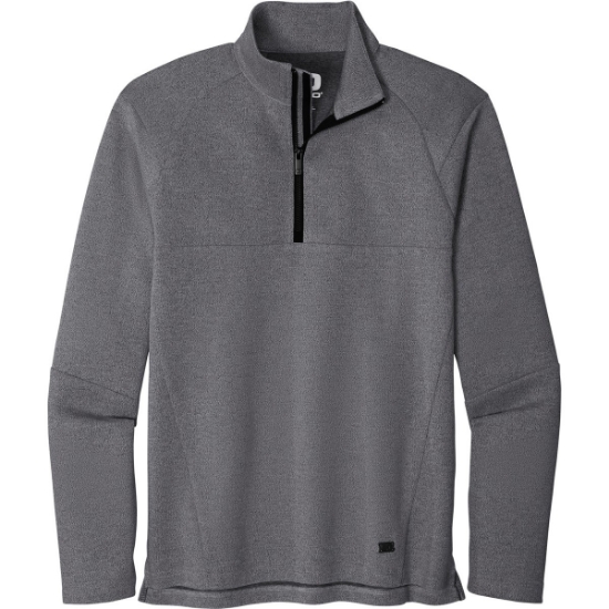 Custom OGIO Transition 1/4-Zip. Blacktop Heather