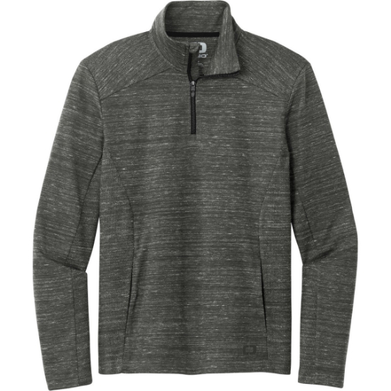 Custom OGIO Flux 1/4-Zip Tarmac Gray Heather