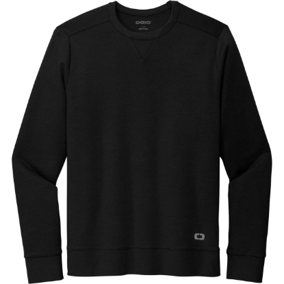 Custom OGIO Luuma Flex Long Sleeve Crew Blacktop