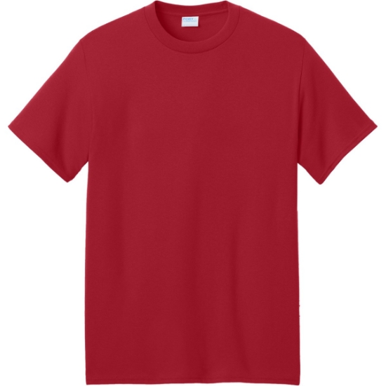 Custom Port & Co Core Blend Recycled Tee Red
