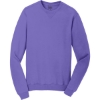 Custom Port & Co Beach Wash Garment-Dyed Crewneck Sweatshirt Amethyst Purple