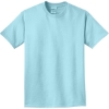 Custom Port & Co Beach Wash Garment-Dyed Tee. Glacier Blue