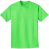 Custom Port & Co Beach Wash Garment-Dyed Tee. Neon Green