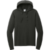 Custom Port & Co Beach Wash Garment-Dyed Pullover Hooded Tee Black