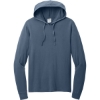 Custom Port & Co Beach Wash Garment-Dyed Pullover Hooded Tee Denim Blue