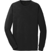 Custom Port & Co Beach Wash Garment-Dyed Long Sleeve Tee Black