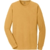 Custom Port & Co Beach Wash Garment-Dyed Long Sleeve Tee Dijon Yellow