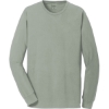 Custom Port & Co Beach Wash Garment-Dyed Long Sleeve Tee DoveGrey