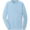 Custom Port & Co Beach Wash Garment-Dyed Long Sleeve Tee Glacier Blue