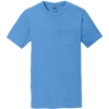 Custom Port & Co Beach Wash Garment-Dyed Pocket Tee. Blue Moon