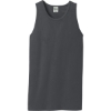 Custom Port & Co Beach Wash Garment-Dyed Tank. Coal Gray