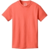 Custom Port & Co Youth Beach Wash Garment-Dyed Tee. Neon Coral Pink