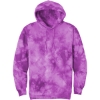 Custom Port & Co Crystal Tie-Dye Pullover Hoodie Purple