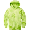 Custom Port & Co Youth Crystal Tie-Dye Pullover Hoodie Lemon Lime Green