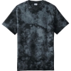 Custom Port & Co Crystal Tie-Dye Tee Black Tie Dye