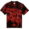 Custom Port & Co Youth Crystal Tie-Dye Tee Black/Red Tie-Dye
