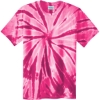 Custom Port & Co Tie-Dye Tee. Pink