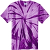 Custom Port & Co Tie-Dye Tee. Purple