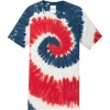 Custom Port & Co Tie-Dye Tee. USA Rainbow