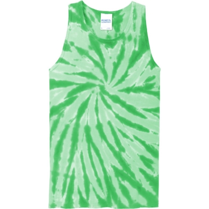 Custom Port & Co Tie-Dye Tank Top. Kelly