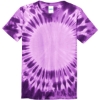 Custom Port & Co Youth Window Tie-Dye Tee. Purple