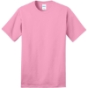 Custom Port & Co Ring Spun Cotton Tee. Candy Pink