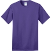 Custom Port & Co Ring Spun Cotton Tee. Purple