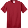 Custom Port & Co Ring Spun Cotton Tee. Red