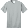 Custom Port & Co Ring Spun Cotton Tee. Silver