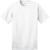 Custom Port & Co Ring Spun Cotton Tee. White