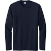 Custom Port & Co Tri-Blend Long Sleeve Tee. Deep Navy Blue