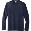 Custom Port & Co Tri-Blend Long Sleeve Tee. Team Navy Blue Heather