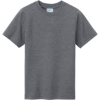 Custom Port & Co Youth Tri-Blend Tee Graphite Heather Gray