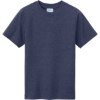 Custom Port & Co Youth Tri-Blend Tee Team Navy Blue Heather