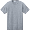 Custom Port & Co CVC Tee Athletic Heather Gray