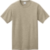 Custom Port & Co CVC Tee Desert Tan Heather
