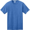 Custom Port & Co CVC Tee Heather Royal Blue