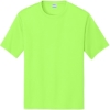 Custom Port & Co Performance Tee. Neon Green