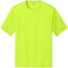 Custom Port & Co Performance Tee. Neon Yellow
